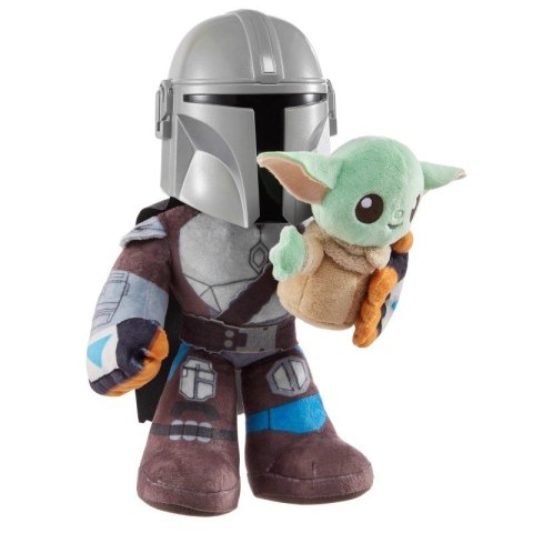 Pluszaki z funkcją Star Wars Klan dwóch Grogu i Mandalorianin Mattel Pluszaki z funkcją Star Wars Klan dwóch Grogu i Mandalorianin Mattel