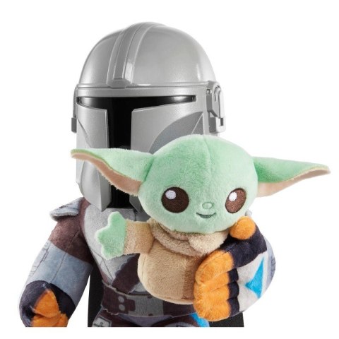Pluszaki z funkcją Star Wars Klan dwóch Grogu i Mandalorianin Mattel Pluszaki z funkcją Star Wars Klan dwóch Grogu i Mandalorianin Mattel