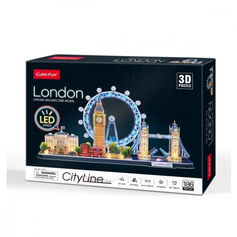 Puzzle 3D City line - Londyn led Cubic Fun Puzzle 3D City line - Londyn led Cubic Fun