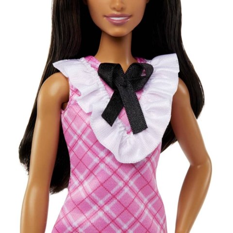 Barbie Fashionistas lalka w różowej kraciastej sukience Mattel Barbie Fashionistas lalka w różowej kraciastej sukience Mattel