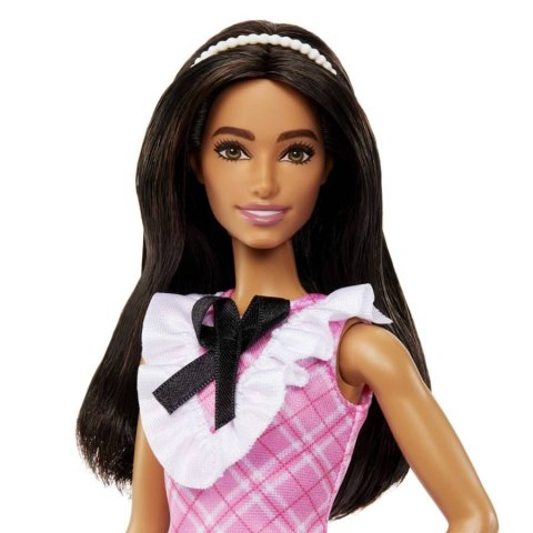Barbie Fashionistas lalka w różowej kraciastej sukience Mattel Barbie Fashionistas lalka w różowej kraciastej sukience Mattel