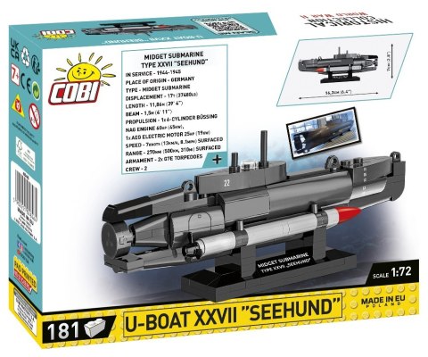 Klocki U-Boat XXVII Seehund Cobi Klocki Klocki U-Boat XXVII Seehund Cobi Klocki