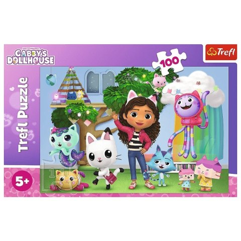 Puzzle 100 elementów Koci Domek Gabi Trefl Puzzle 100 elementów Koci Domek Gabi Trefl