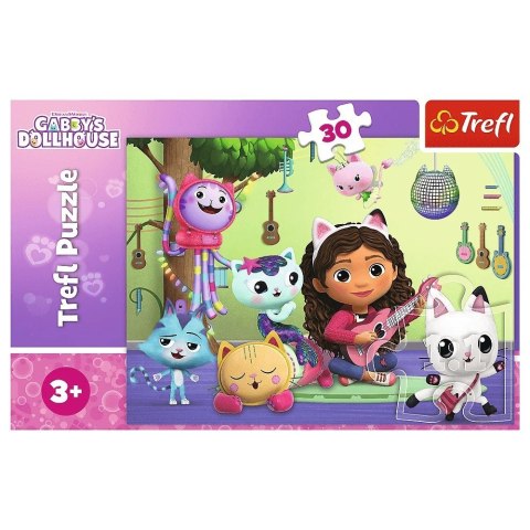 Puzzle 30 elementów Gabi i jej uroczy domek, Koci Domek Gabi Trefl Puzzle 30 elementów Gabi i jej uroczy domek, Koci Domek Gabi Trefl