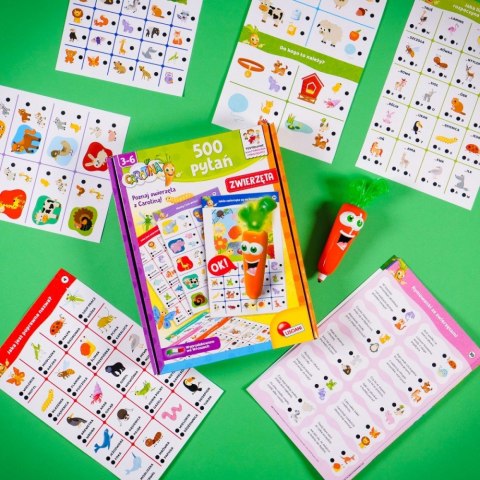 Gra Carotina 500 pytań - Zwierzęta Lisciani Gra Carotina 500 pytań - Zwierzęta Lisciani