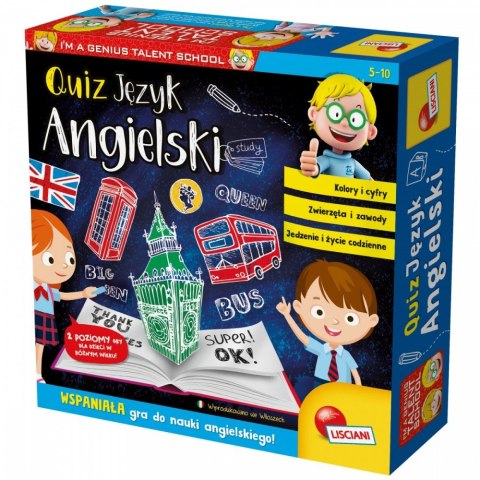 Gra Im a Genius Quiz Język angielski Lisciani Gra Im a Genius Quiz Język angielski Lisciani