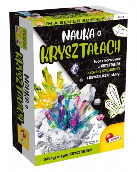 Zestaw naukowy Im a Genius Nauka o kryształach Lisciani Zestaw naukowy Im a Genius Nauka o kryształach Lisciani