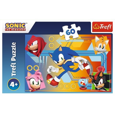 Puzzle 60 elementów Sonic w akcji Trefl Puzzle 60 elementów Sonic w akcji Trefl
