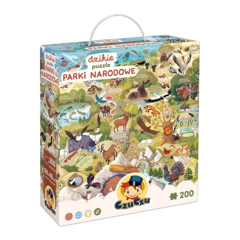 Puzzle Dzikie puzzle - Parki Narodowe 200 elementów CzuCzu Puzzle Dzikie puzzle - Parki Narodowe 200 elementów CzuCzu