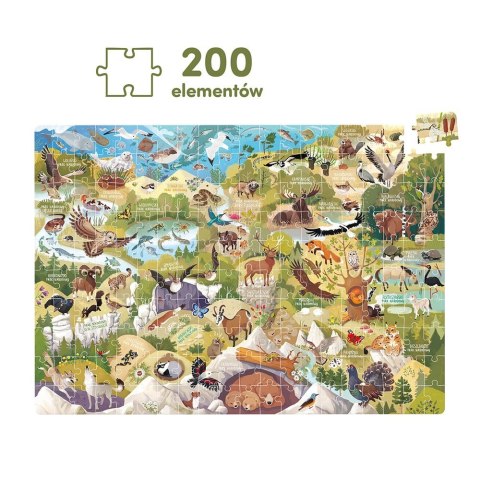 Puzzle Dzikie puzzle - Parki Narodowe 200 elementów CzuCzu Puzzle Dzikie puzzle - Parki Narodowe 200 elementów CzuCzu