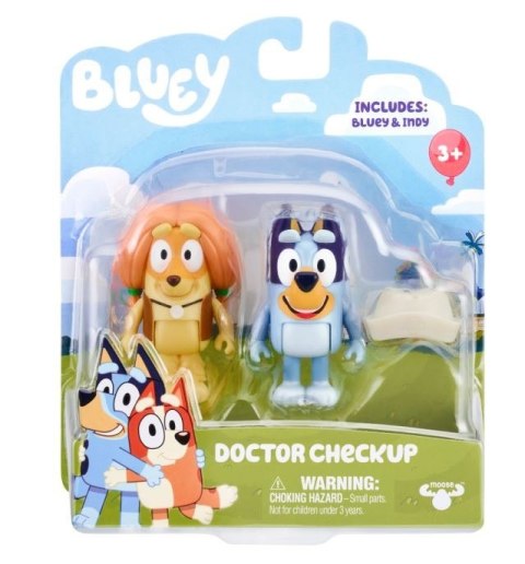 Zestaw figurek Bluey 2pak Wizyta u lekarza Tm Toys Zestaw figurek Bluey 2pak Wizyta u lekarza Tm Toys