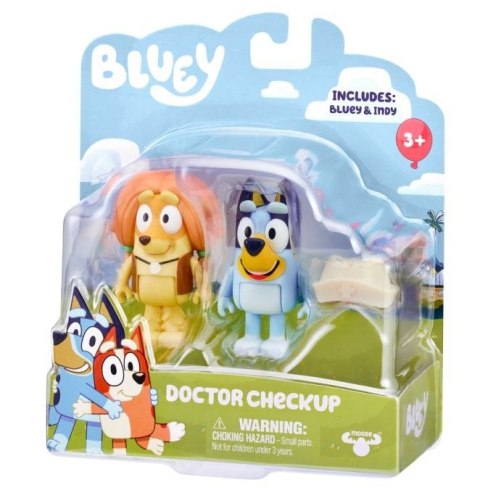 Zestaw figurek Bluey 2pak Wizyta u lekarza Tm Toys Zestaw figurek Bluey 2pak Wizyta u lekarza Tm Toys