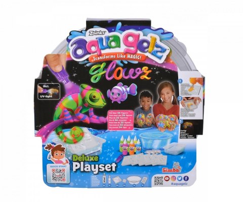 Aqua Gelz Zestaw Deluxe Świecący w ciemnościach Simba Aqua Gelz Zestaw Deluxe Świecący w ciemnościach Simba