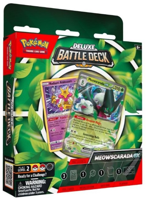 Karty Deluxe Battle Deck Meowscarada ex Pokemon TCG Karty Deluxe Battle Deck Meowscarada ex Pokemon TCG