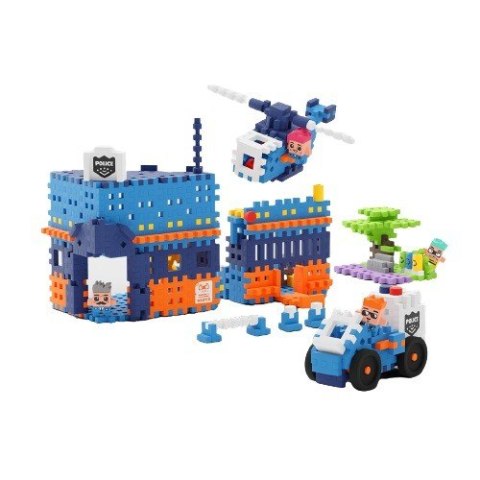 Klocki konstrukcyjne Waffle mini - Posterunek policji Marioinex Klocki konstrukcyjne Waffle mini - Posterunek policji Marioinex