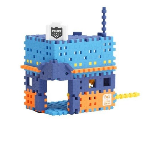 Klocki konstrukcyjne Waffle mini - Posterunek policji Marioinex Klocki konstrukcyjne Waffle mini - Posterunek policji Marioinex