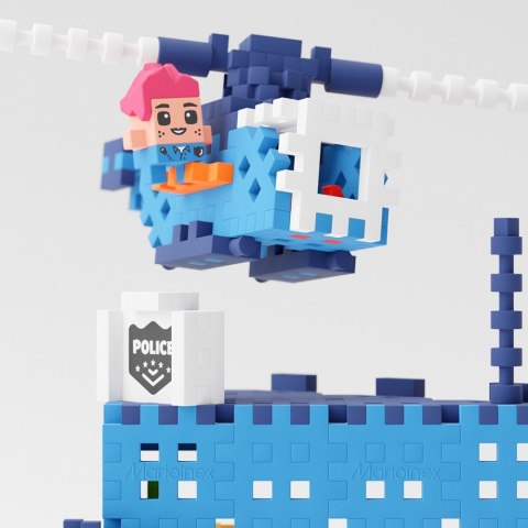 Klocki konstrukcyjne Waffle mini - Posterunek policji Marioinex Klocki konstrukcyjne Waffle mini - Posterunek policji Marioinex