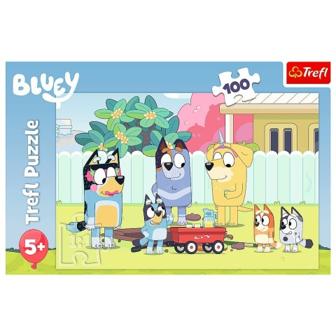 Puzzle 100 elementów Wesoły świat Bluey Trefl Puzzle 100 elementów Wesoły świat Bluey Trefl