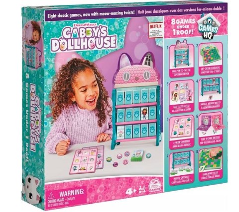 Zestaw gier Koci Domek Gabi: 8 gier w 1 Spin Master Zestaw gier Koci Domek Gabi: 8 gier w 1 Spin Master