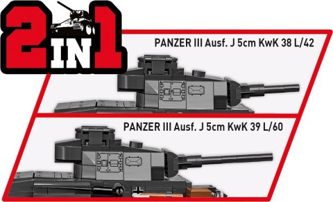 Klocki Historical Collection WWII Panzer III Ausf. J 590 klocków Cobi Klocki
