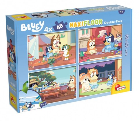 Puzzle 4 x 48 elementów Bluey maxi floor Lisciani Puzzle 4 x 48 elementów Bluey maxi floor Lisciani