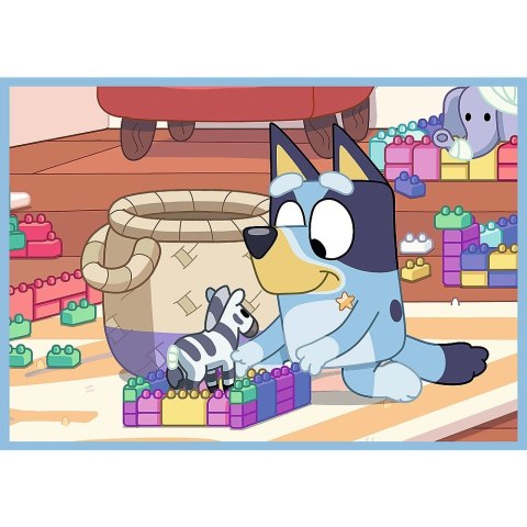 Puzzle 4w1 Bluey i świat Trefl Puzzle 4w1 Bluey i świat Trefl