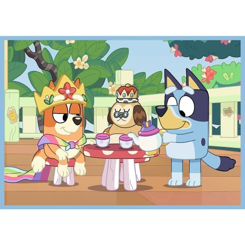 Puzzle 4w1 Bluey i świat Trefl Puzzle 4w1 Bluey i świat Trefl