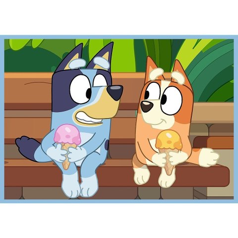 Puzzle 4w1 Bluey i świat Trefl Puzzle 4w1 Bluey i świat Trefl