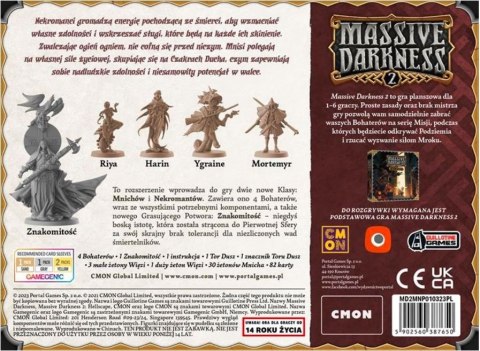 Gra Massive Darkness 2: Mnisi i Nekromanci kontra Znakomitość Portal Games Gra Massive Darkness 2: Mnisi i Nekromanci kontra Znakomitość Portal Games