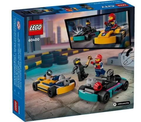 Klocki City 60400 Gokarty i kierowcy wyścigowi LEGO Klocki City 60400 Gokarty i kierowcy wyścigowi LEGO