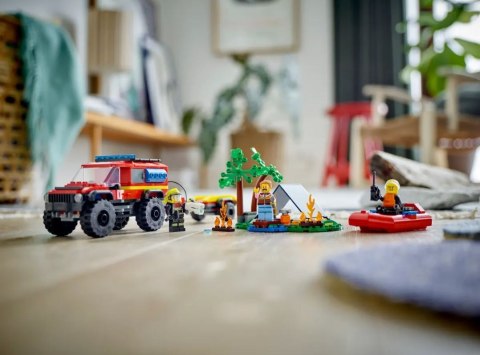 Klocki City 60412 Terenowy wóz strażacki z łodzią ratunkową LEGO