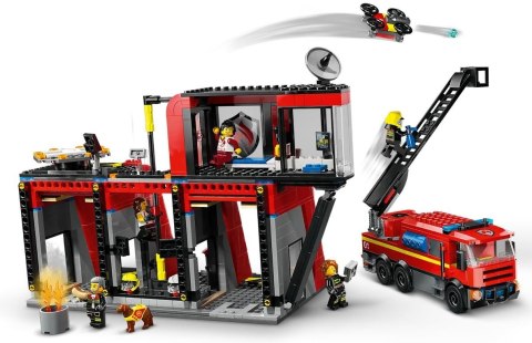 Klocki City 60414 Remiza strażacka z wozem strażackim LEGO Klocki City 60414 Remiza strażacka z wozem strażackim LEGO