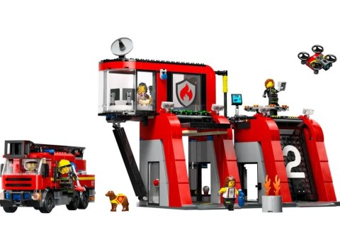 Klocki City 60414 Remiza strażacka z wozem strażackim LEGO Klocki City 60414 Remiza strażacka z wozem strażackim LEGO