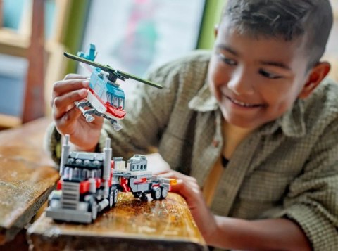 Klocki Creator 31146 Ciężarówka z platformą i helikopterem LEGO Klocki Creator 31146 Ciężarówka z platformą i helikopterem LEGO