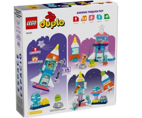 Klocki DUPLO 10422 Przygoda w promie kosmicznym 3w1 LEGO Klocki DUPLO 10422 Przygoda w promie kosmicznym 3w1 LEGO
