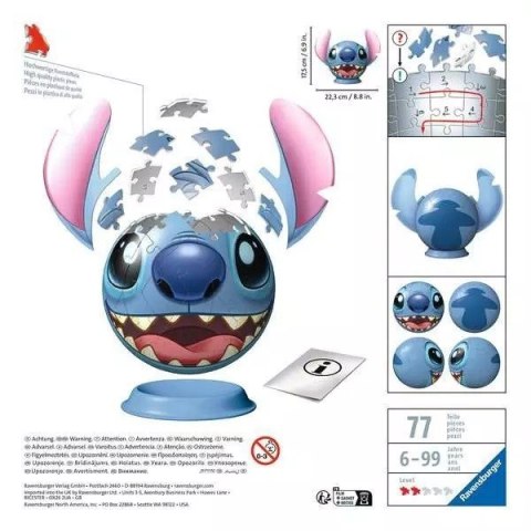 Puzzle 3D Disney Stitch Kula Ravensburger Polska Puzzle 3D Disney Stitch Kula Ravensburger Polska