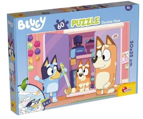 Puzzle dwustronne plus 60 elementów Bluey Lisciani Puzzle dwustronne plus 60 elementów Bluey Lisciani
