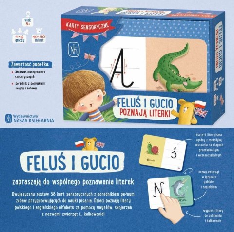Gra Feluś i Gucio poznają literki Nasza księgarnia Gra Feluś i Gucio poznają literki Nasza księgarnia