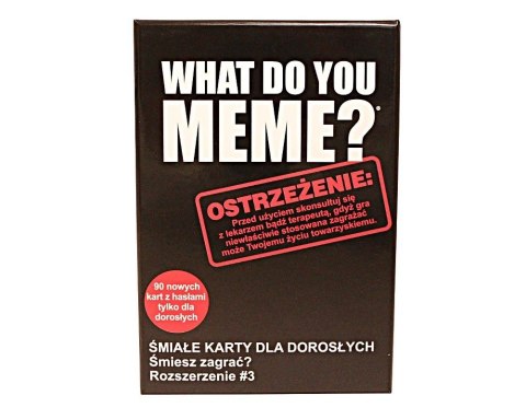 Gra What Do You Meme? Extra paka No 3 śmiałe karty dla dorosłych Epee Gra What Do You Meme? Extra paka No 3 śmiałe karty dla dorosłych Epee
