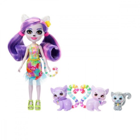 Lalka Enchantimals + figurki zwierzątek Rodzina Lemurów Mattel Lalka Enchantimals + figurki zwierzątek Rodzina Lemurów Mattel