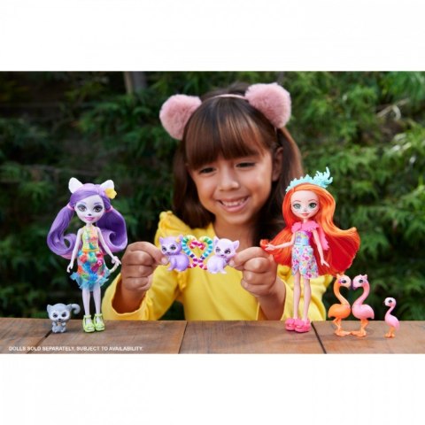 Lalka Enchantimals + figurki zwierzątek Rodzina Lemurów Mattel Lalka Enchantimals + figurki zwierzątek Rodzina Lemurów Mattel