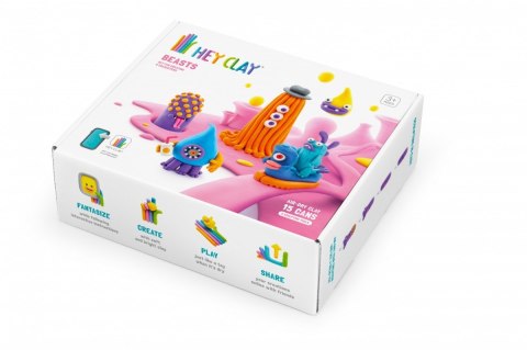 Masa Platyczna Hey Clay Bestie 15 puszek Tm Toys Masa Platyczna Hey Clay Bestie 15 puszek Tm Toys