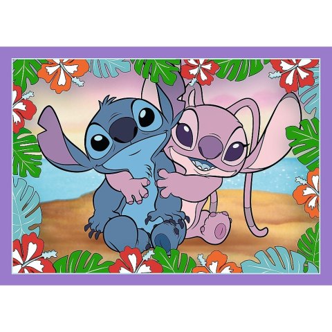 Puzzle 4w1 Szalony dzień Lilo i Stitch Trefl Puzzle 4w1 Szalony dzień Lilo i Stitch Trefl