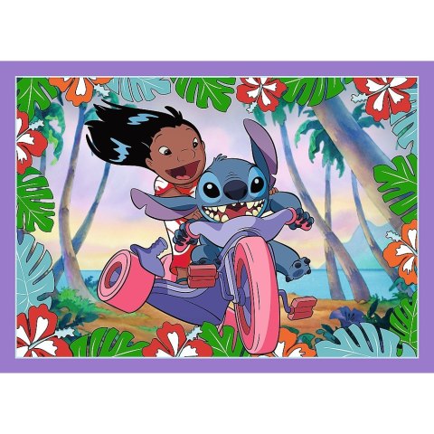 Puzzle 4w1 Szalony dzień Lilo i Stitch Trefl Puzzle 4w1 Szalony dzień Lilo i Stitch Trefl