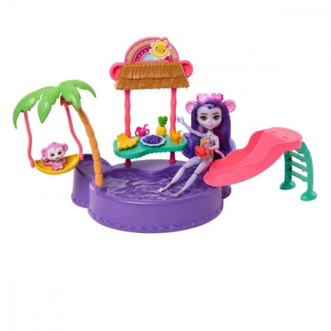 Zestaw Enchantimals Tropikalny basen + lalka Małpka Mattel Zestaw Enchantimals Tropikalny basen + lalka Małpka Mattel