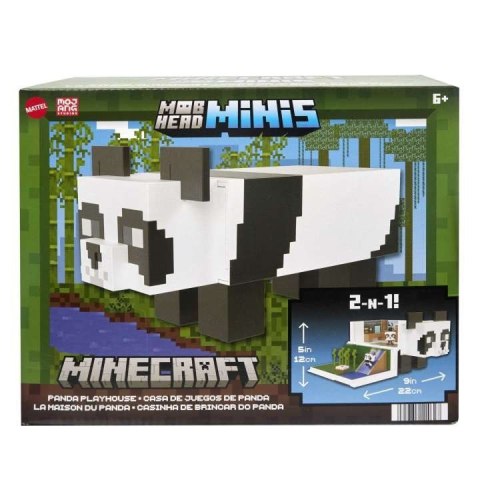 Zestaw figurek Minecraft Domek zabaw pandy + 2 figurki Mattel Zestaw figurek Minecraft Domek zabaw pandy + 2 figurki Mattel