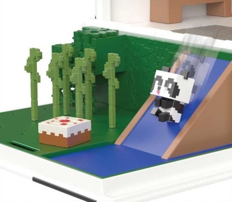 Zestaw figurek Minecraft Domek zabaw pandy + 2 figurki Mattel Zestaw figurek Minecraft Domek zabaw pandy + 2 figurki Mattel