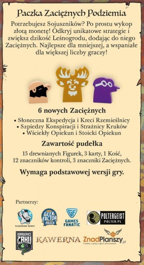 Gra ROOT: Paczka zaciężnych podziemia Portal Games Gra ROOT: Paczka zaciężnych podziemia Portal Games