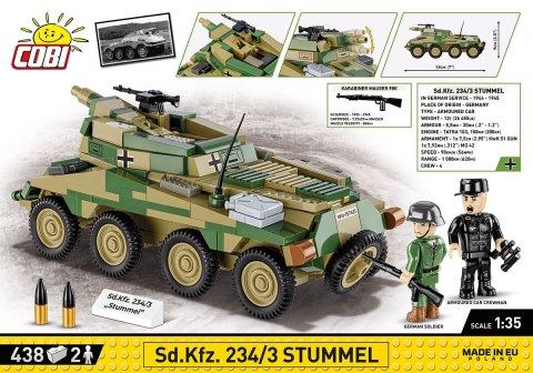 Klocki Historical Collection Sd.Kfz. 234/3 Stummel Cobi Klocki Klocki Historical Collection Sd.Kfz. 234/3 Stummel Cobi Klocki