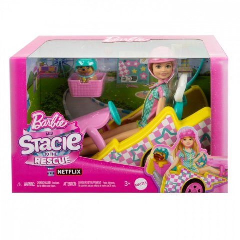 Lalka Barbie Stacie i pojazd filmowy Gokart Mattel Lalka Barbie Stacie i pojazd filmowy Gokart Mattel